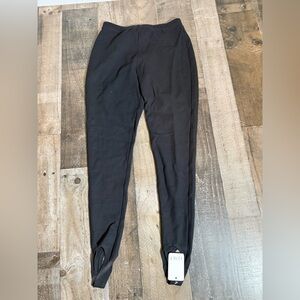 LESET Rio Stirrup Pants Black Minimalist Luxe Balletcore NWT Medium